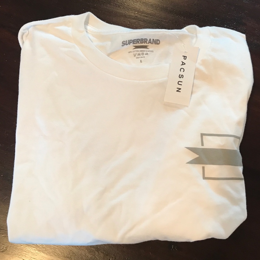 White Long Sleeve Superbrand Shirt